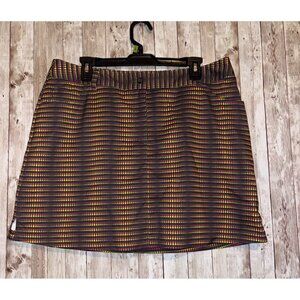 Slazenger Colorful Geometric Women's Skort Skirt Golf Tennis Size 12 Athletic
